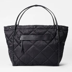 MZ Wallace large quilted Madison Shopper - black